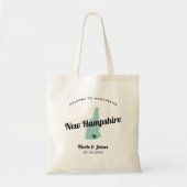 Any Color New Hampshire Mapの結婚歓迎バッグ トートバッグ (正面)