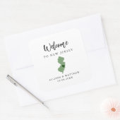 Any Color New Jerseyの結婚WelcomeバッグまたはBox スクエアシール (封筒)