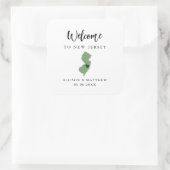 Any Color New Jerseyの結婚WelcomeバッグまたはBox スクエアシール (バッグ)