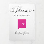 Any Color New Mexicoの結婚歓迎の日程 三つ折りプログラム (カバー)