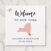 Any Color New York 結婚's Welcomeバッグ フェイバータグ (正面)