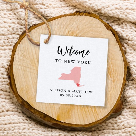 Any Color New York 結婚's Welcomeバッグ フェイバータグ