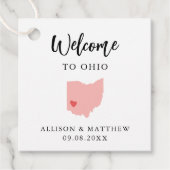 Any Color Ohio結婚's Welcomeバッグ フェイバータグ (正面)