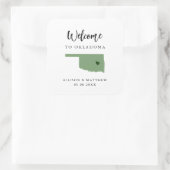 Any Color Oklahomaの結婚Welcomeバッグ スクエアシール (バッグ)