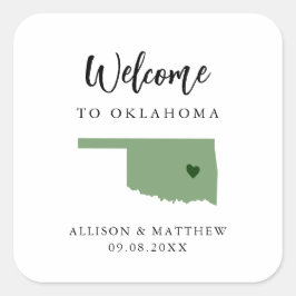 Any Color Oklahomaの結婚Welcomeバッグ スクエアシール
