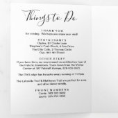 Any Color Oklahomaマップの結婚ウェルカム旅程 三つ折りプログラム (内部最初)