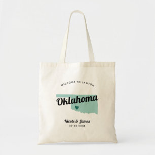 Any Color Oklahoma Map結婚's Welcomeバッグ, トートバッグ