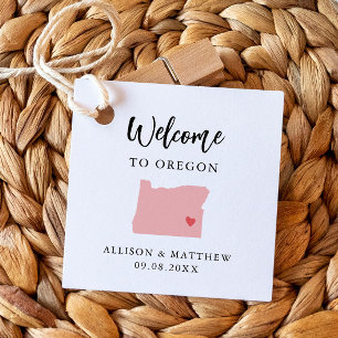 Any Color Oregon結婚's Welcomeバッグ フェイバータグ