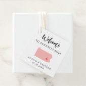 Any Color Pennsylvania結婚's Welcomeバッグ フェイバータグ (インサイチュ)