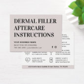 Any Color Pink Dermal Fillerアフターケアアドバイスカード (デスク)