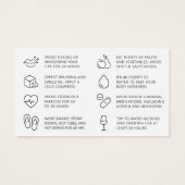 Any Color Purple モダン Lip Fillerアフターケアカード (裏面)