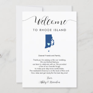 Any Color Rhode Islandの結婚ウェルカム旅程