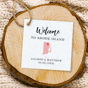 Any Color Rhode Island'結婚s Welcomeバッグ フェイバータグ