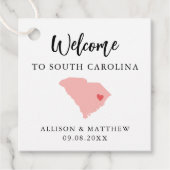 Any Color South Carolina's Welcome結婚バッグ フェイバータグ (正面)