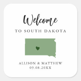 Any Color South Dakota'結婚s Welcomeバッグ スクエアシール
