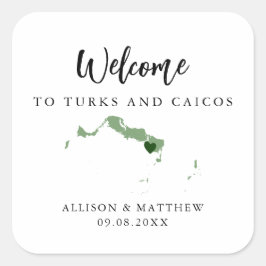 Any Color TurksとCaicosの歓迎結婚バッグ スクエアシール