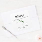 Any Color TurksとCaicosの歓迎結婚バッグ スクエアシール (封筒)