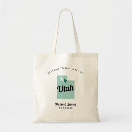 Any Color Utah Mapの結婚Welcomeバッグ トートバッグ