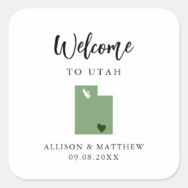 Any Color Utah's Welcome結婚バッグ スクエアシール
