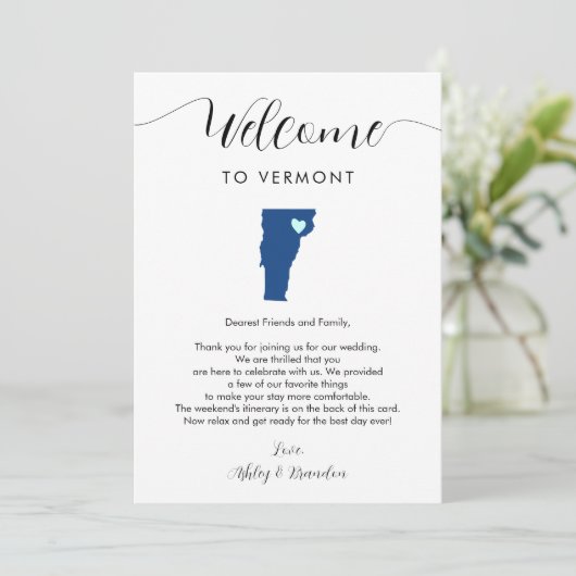 Any Color Vermontの結婚ようこそ旅程 (スタンド正面)