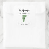 Any Color Vermont結婚's Welcomeバッグ スクエアシール (バッグ)