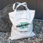 Any Color Washington州マップ結婚の歓迎バッグ トートバッグ<br><div class="desc">ワシントン結婚州のイメージを搭載し、郊外のお客様を対象に結婚の週末のウェルカム抱き枕。このデザインの任意の部分の色を編集したり、ハートを自分の場所に移動したりで結婚きる。色を変更するにはクリック、カスタマイズしてから「デザインツールを使用して編集」を行う。 編集する要素を選択し、ツールを使用して変更を行う。</div>