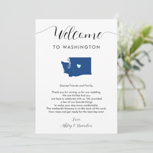 Any Color Washington 結婚's Welcomeの旅程 (スタンド正面)