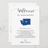 Any Color Washington 結婚's Welcomeの旅程 (正面/裏面)