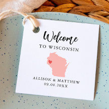 Any Color Wisconsin州結婚の歓迎バッグ