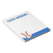 Any Colors Baseball パーソナライズされた Notepad ノートパッド (アングル)