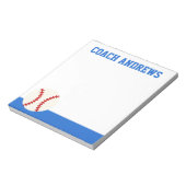 Any Colors Baseball パーソナライズされた Notepad ノートパッド (回転)