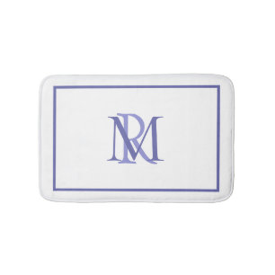 Any Colors OverlappingイニシャルMonogram Bath Mat バスマット