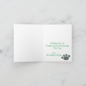 Any Dog Photo Christmas/ホリデーカード シーズンカード (内部)