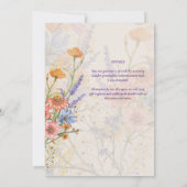 ANY EVENT ボホ ワイルドフラワー ガーデンパーティー 招待状 (裏面)