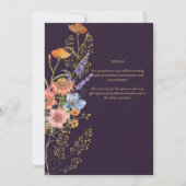 ANY EVENT ボーホー ワイルドフラワーズ ガーデンパーティー 招待状 (裏面)