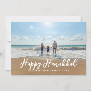 Any Greetingカスタム Color Backer Hanukkah写真 シーズンカード
