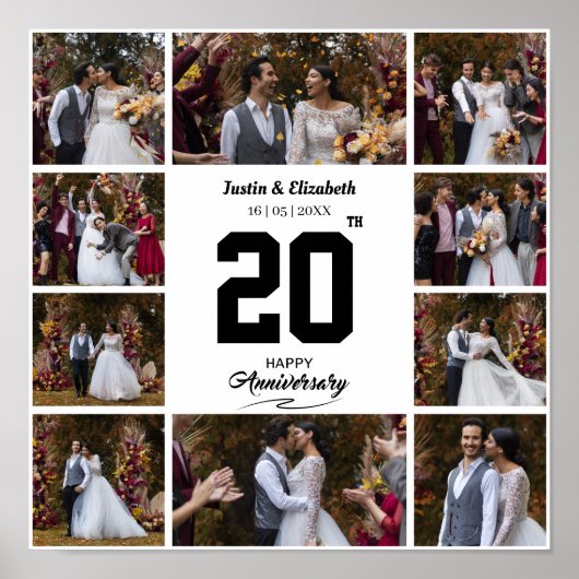 Any Happy Anniversary 10フォトコラージュ ポスター (正面)