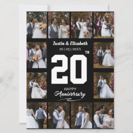 Any Happy Anniversary 12フォトコラージュ カード