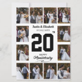 Any Happy Anniversary 12フォトコラージュ カード (正面)