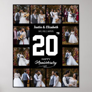Any Happy Anniversary 12フォトコラージュ ポスター