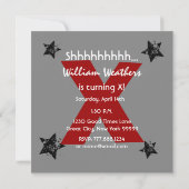 ANY KIDS Yearサプライズ誕生日炭グランジCX 招待状 (裏面)