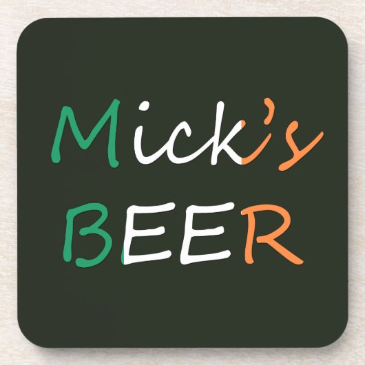 Any Name's Beer Irish flag coastercnt コースター (正面)