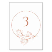 ANY NUMBERフローラ結婚Terracottaのテーブル番号 テーブルナンバー (裏面)