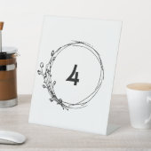 ANY NUMBER素朴フローラ結婚のテーブル番号 台座サイン (インサイチュ)