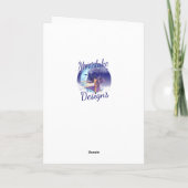 Any Occasion Custom Hummingbird Greeting Card カード (裏面)