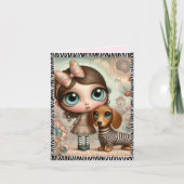 Any Occasion Dachshund Greeting Card カード (正面)