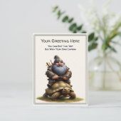 Any Occasion Gnome and Elven Warrior Storybook ポストカード (スタンド正面)