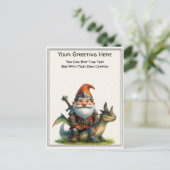 Any Occasion Gnome and Elven Warrior Storybook ポストカード (スタンド正面)