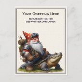 Any Occasion Gnome and Elven Warrior Storybook ポストカード (正面)