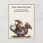 Any Occasion Gnome and Elven Warrior Storybook ポストカード (正面)